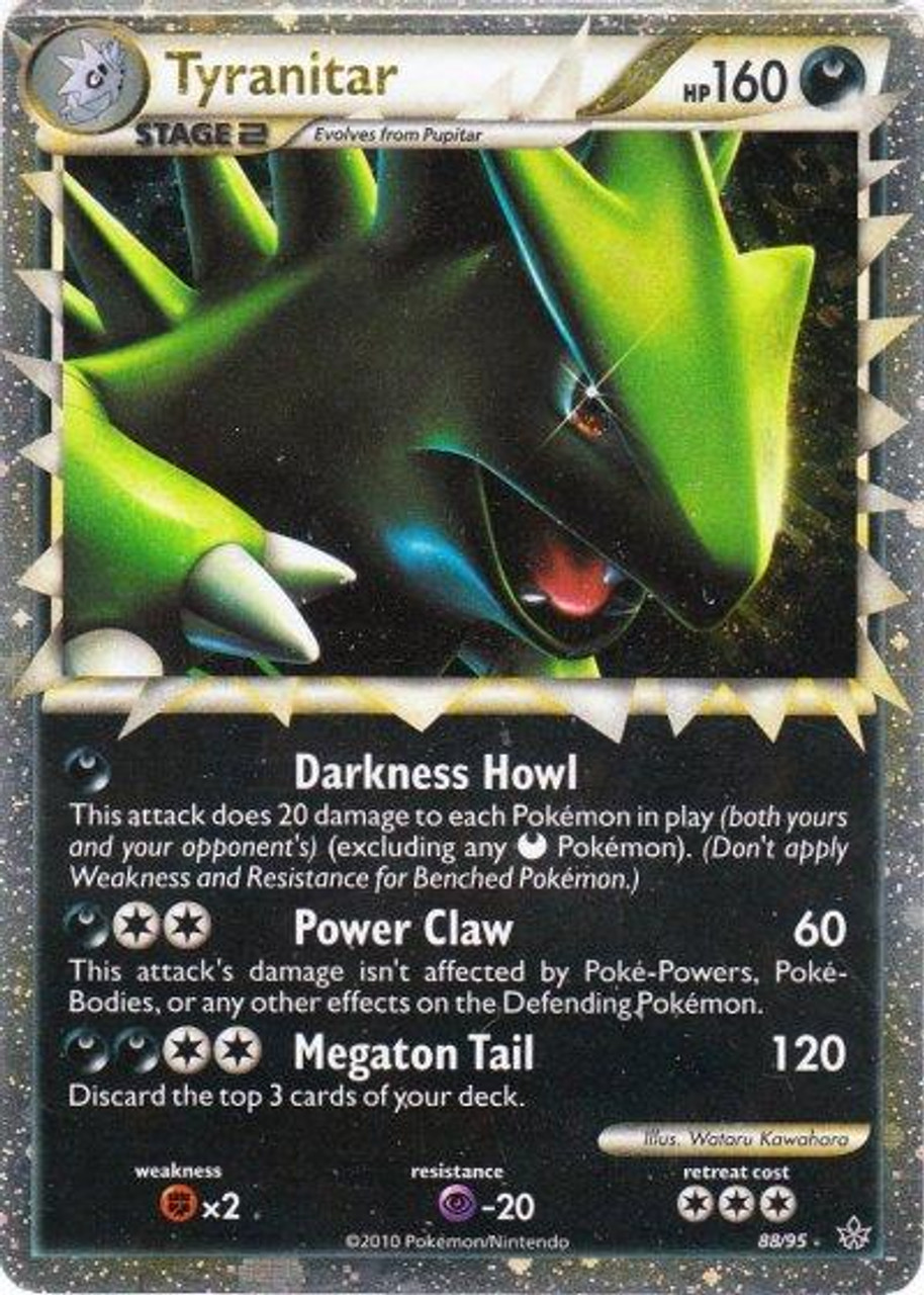 Pokemon HeartGold & Soulsilver Unleashed Ultra Rare Holo Prime Tyranitar #88