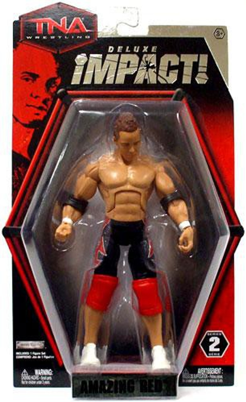 TNA Wrestling Deluxe Impact Series 2 Amazing Red Action Figure