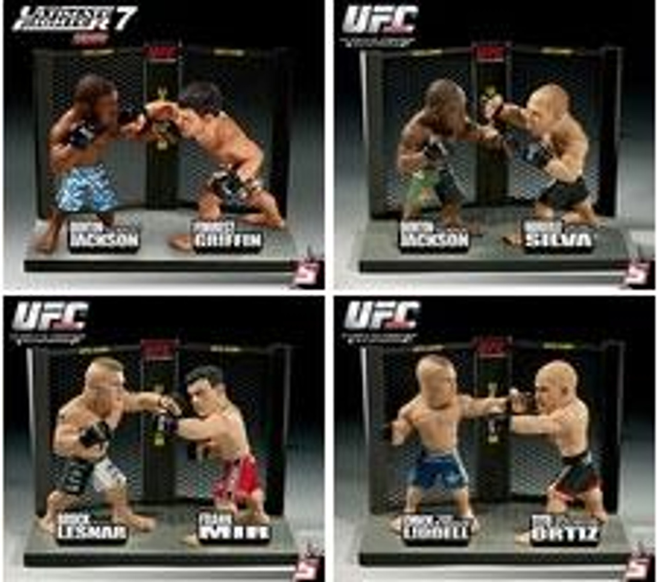 UFC Ultimate Collector Versus Series 1 Set of 4 Action Figure 2-Packs