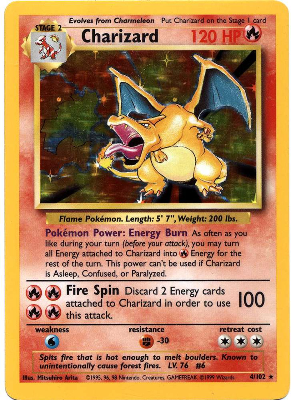 Pokemon Base Set Rare Holo Charizard #4