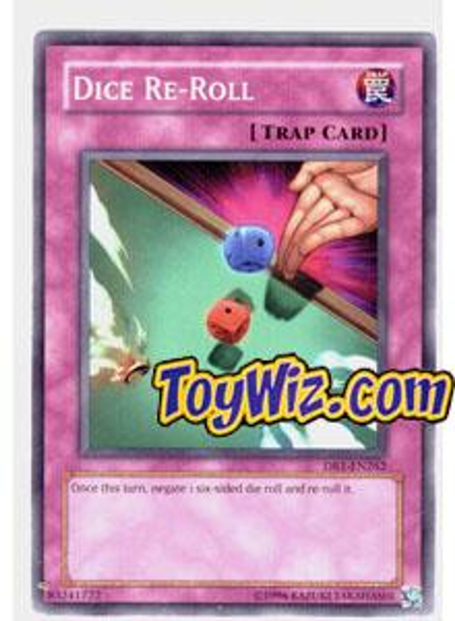 YuGiOh Dark Revelation 1 Single Card Common Dice ReRoll DR1EN262 ToyWiz