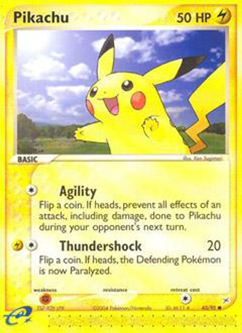 Pokemon EX Team Magma vs Team Aqua Common Pikachu #43