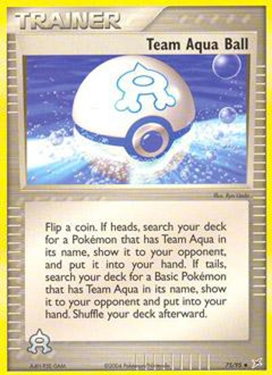 Pokemon EX Team Magma vs Team Aqua Uncommon Team Aqua Ball #75