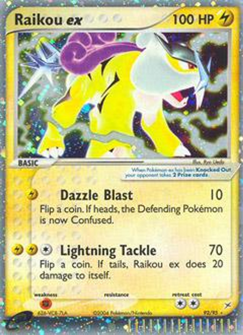 Pokemon Team Magma vs Team Aqua Ultra Rare Holo EX Raikou-EX #92