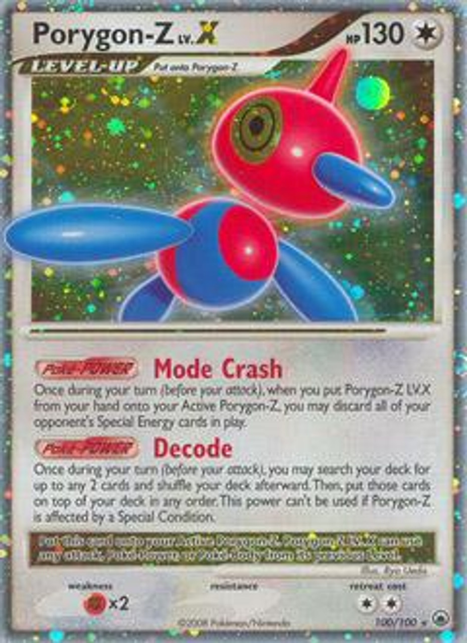 Pokemon Diamond & Pearl Majestic Dawn Ultra Rare Holo LV.X Porygon-Z LV.X #100