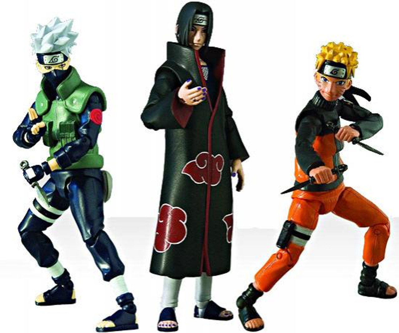 Naruto Shippuden 4-Inch Series 1 Set of 3 Series 1 Action Figures