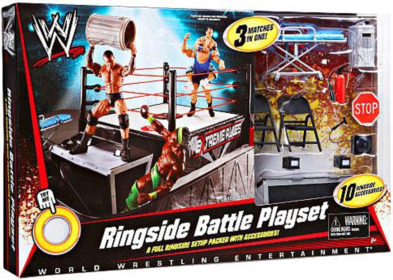 WWE Wrestling Ringside Battle Exclusive Action Figure Playset Mattel