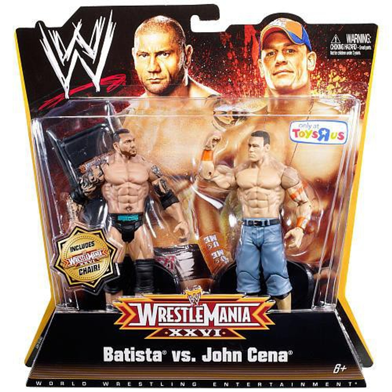 WWE Wrestling WrestleMania 26 Batista vs. John Cena Exclusive Action Figure 2-Pack