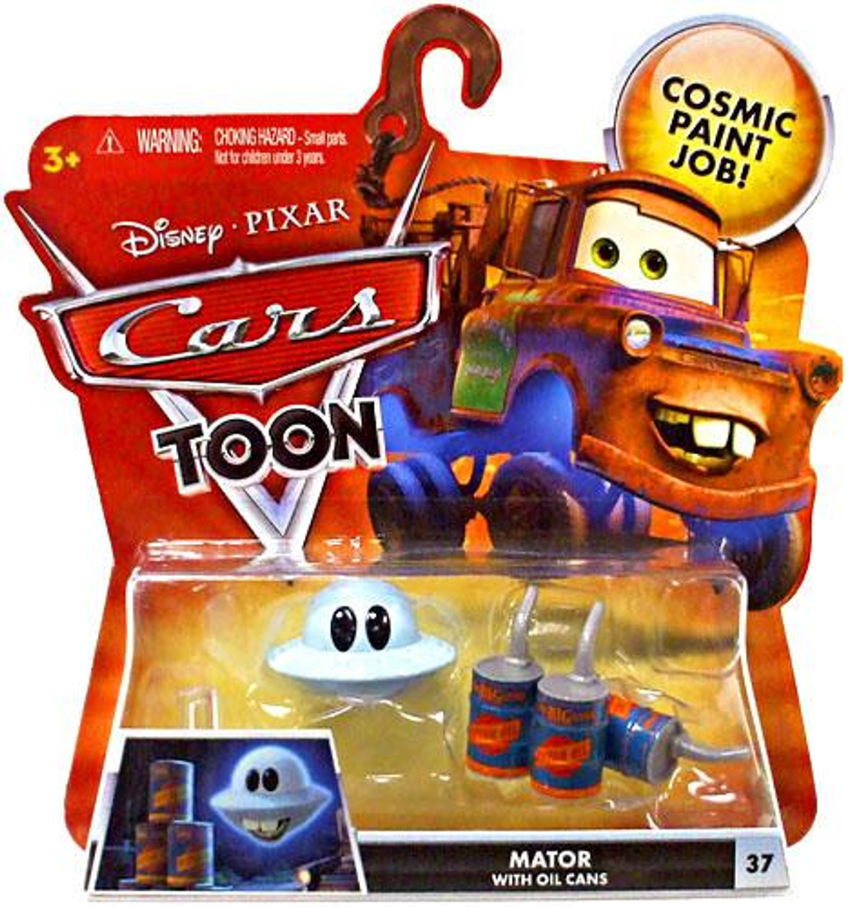 Disney Cars Cars Toon Main Series Mater with Oil Cans Diecast Car #37