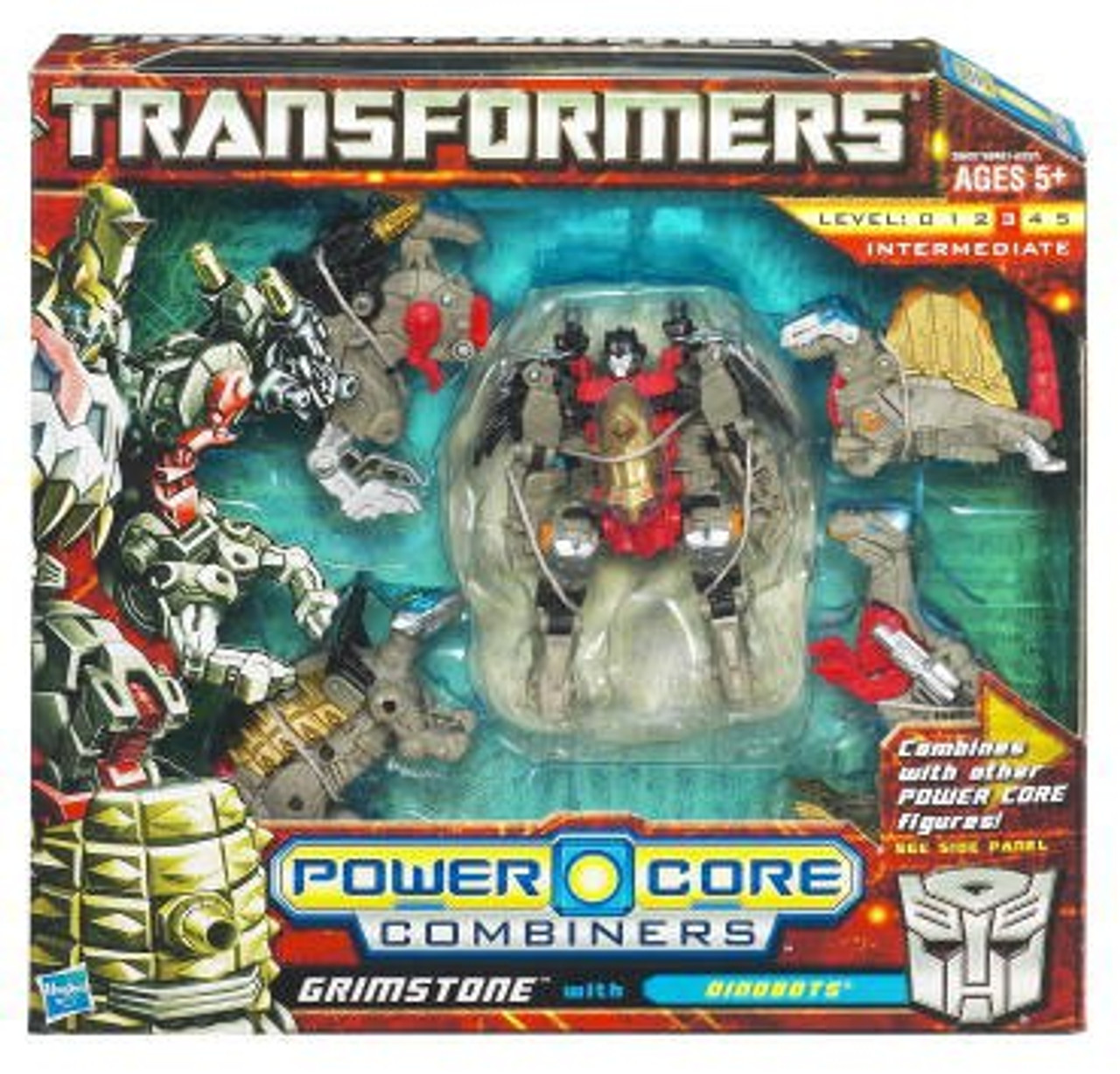 Transformers Power Core Combiners Grimstone with Dinobots Action Figure 2-Pack