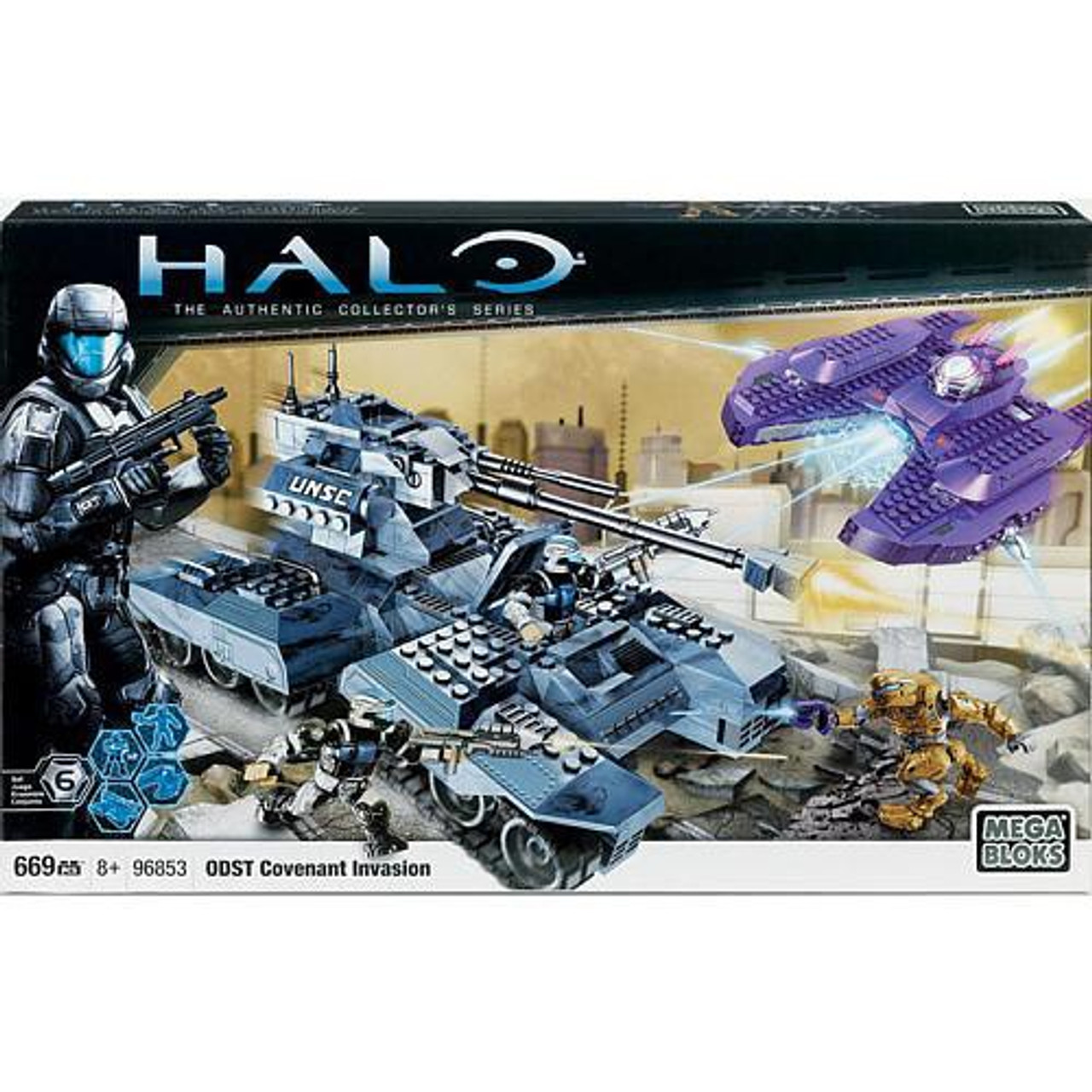 Mega Bloks Halo The Authentic Collector's Series Covenant Invasion Exclusive Set #96853