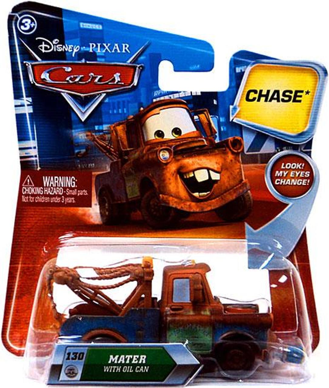Disney Cars Lenticular Eyes Series 2 Mater with Oil Can Diecast Car