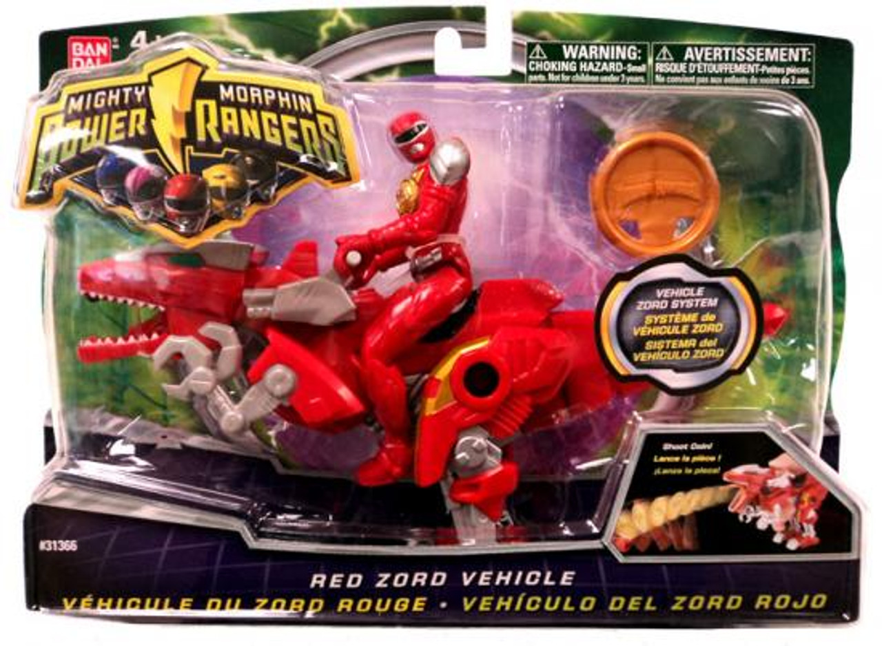 Power Rangers Mighty Morphin 2010 Red Zord Vehicle Action Figure