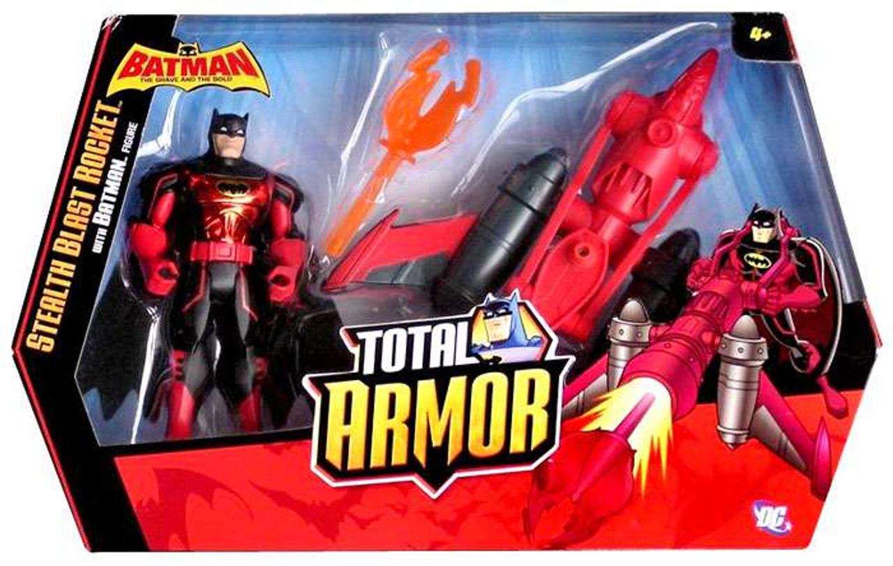 Batman The Brave and the Bold Total Armor Stealth Blast Rocket Action Figure Set