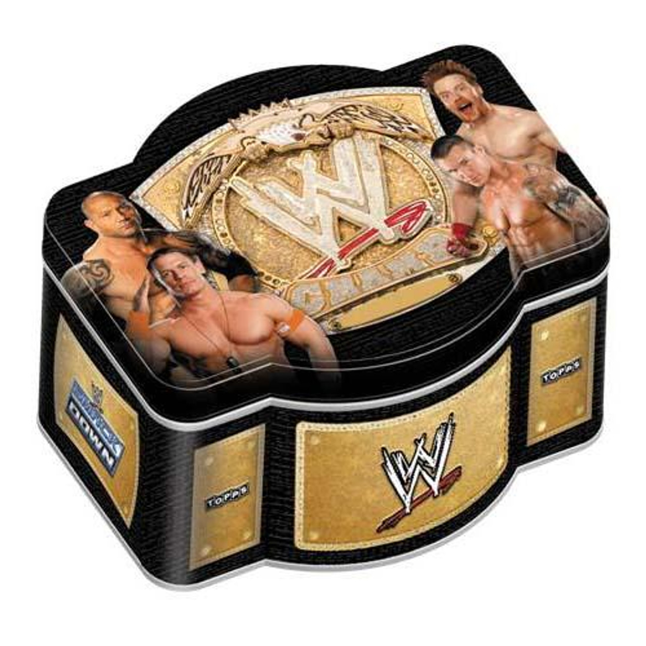 WWE Wrestling 2010 WWE World Heavyweight Champion Trading Card Tin