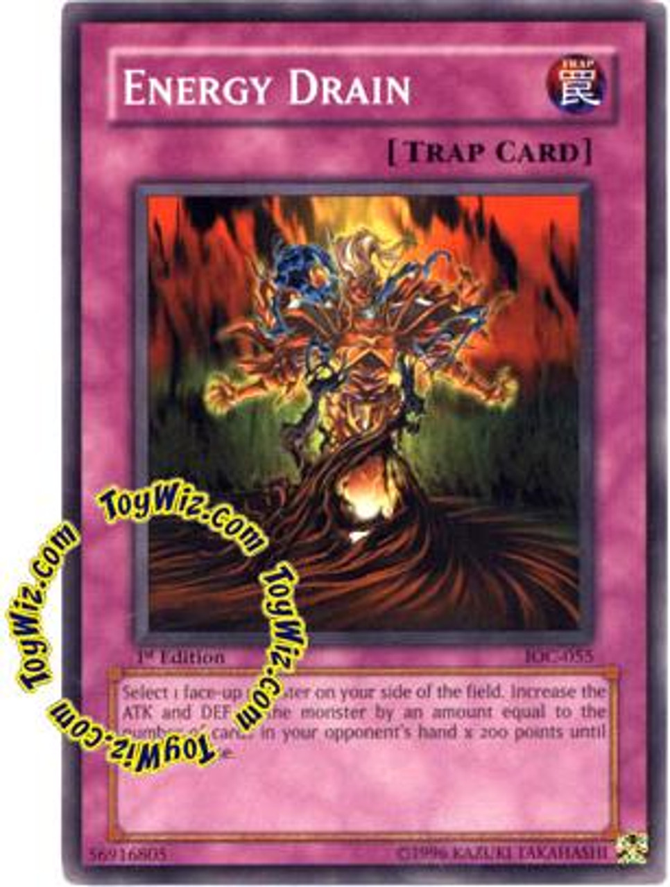 YuGiOh Invasion of Chaos Common Energy Drain IOC-055
