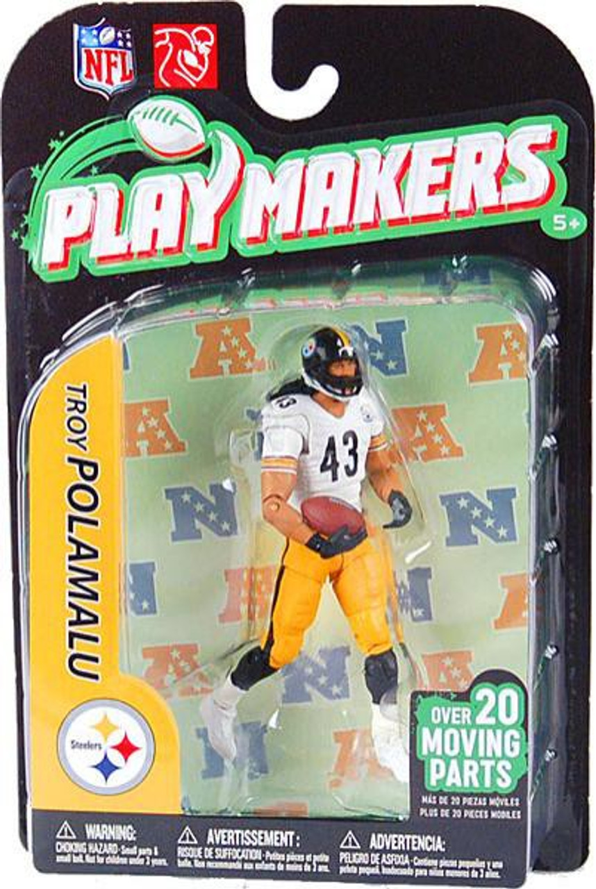 McFarlane Toys NFL Pittsburgh Steelers Playmakers Series 2 Extended Troy Polamalu Action Figure