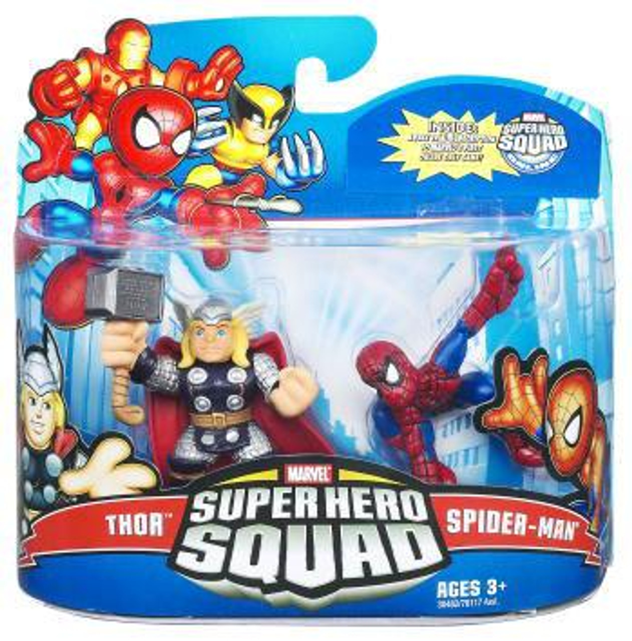 Marvel Super Hero Squad Series 21 Spider-Man & Thor Action Figure 2-Pack
