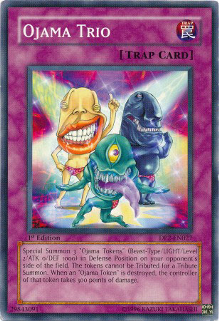 YuGiOh GX Duelist Pack Chazz Common Ojama Trio DP2-EN027