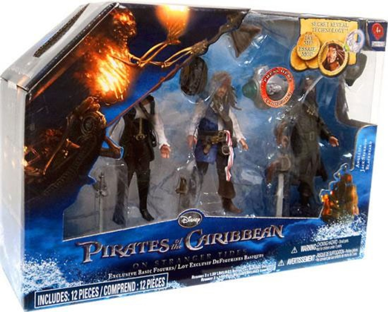 Pirates of the Caribbean On Stranger Tides Angelica, Jack Sparrow & Blackbeard Exclusive Action Figure 3-Pack