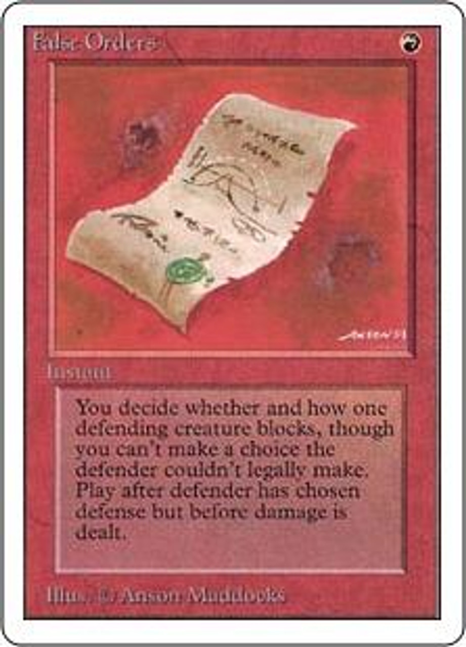 MtG Unlimited Common False Orders