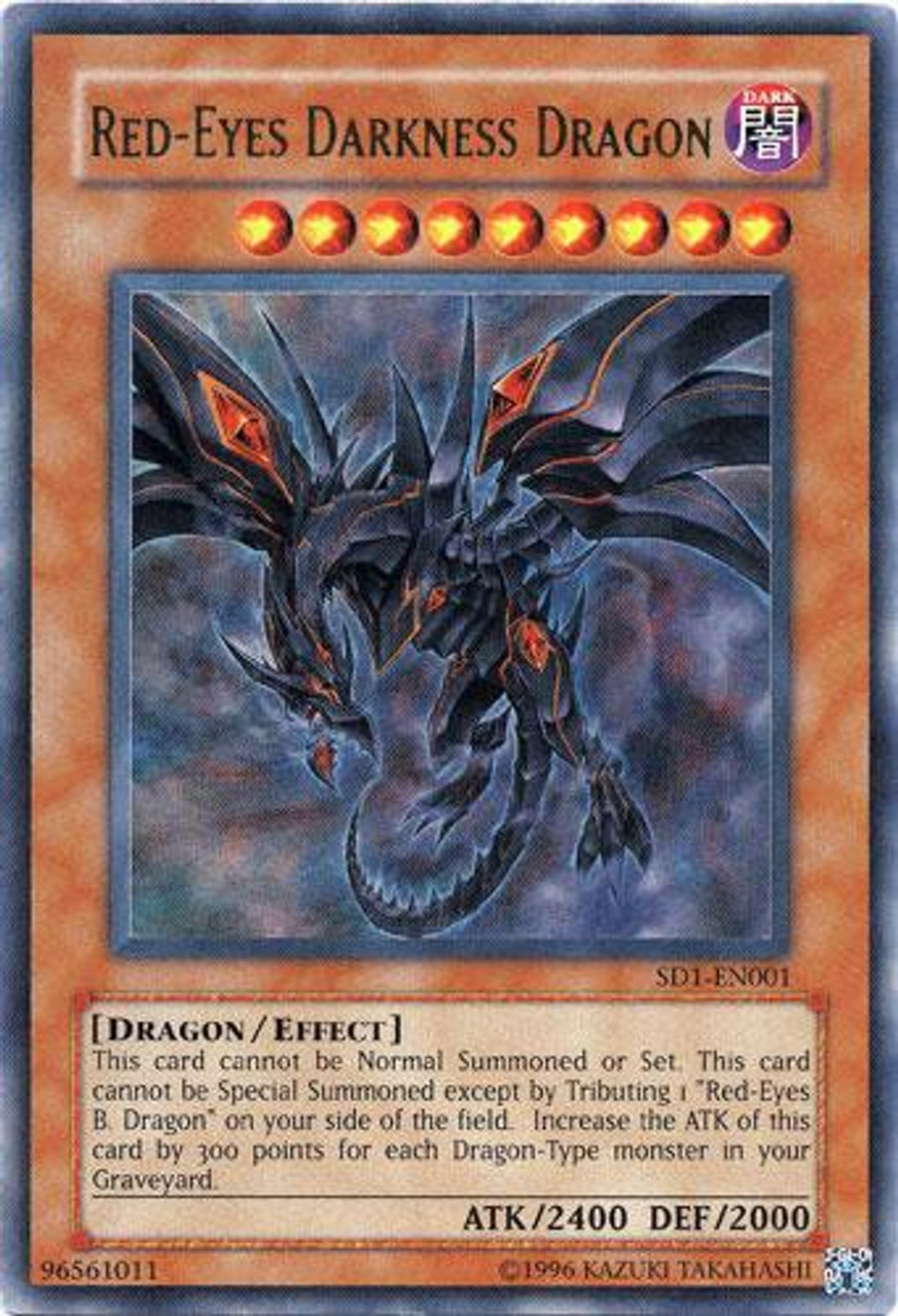 YuGiOh GX Structure Deck: Dragon's Roar Ultra Rare Red-Eyes Darkness Dragon SD1-EN001
