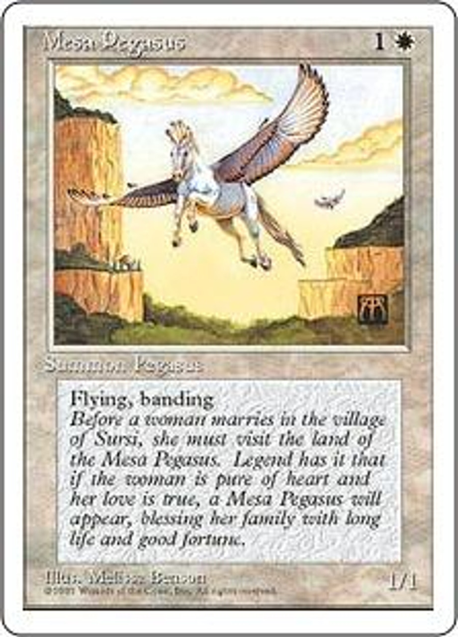 MtG 4th Edition Common Mesa Pegasus