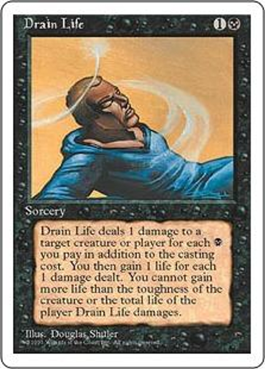 MtG 4th Edition Common Drain Life