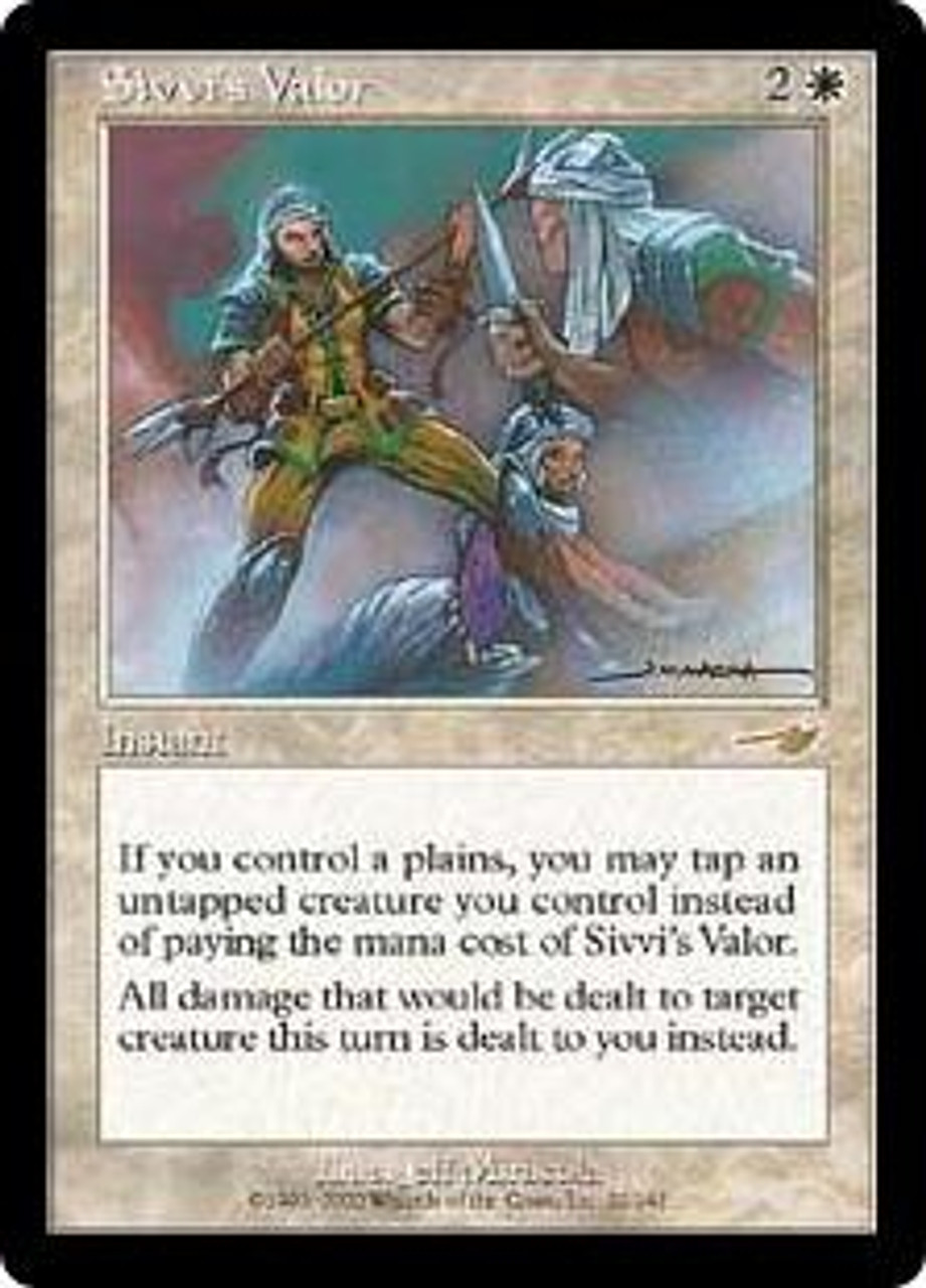 MtG Nemesis Rare Sivvi's Valor #22