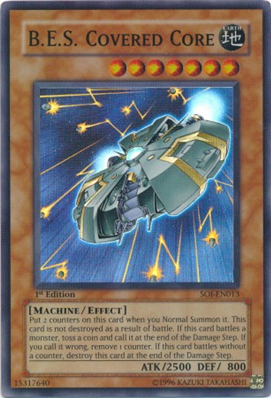YuGiOh GX Shadow of Infinity Super Rare B. E. S. Covered Core SOI-EN013