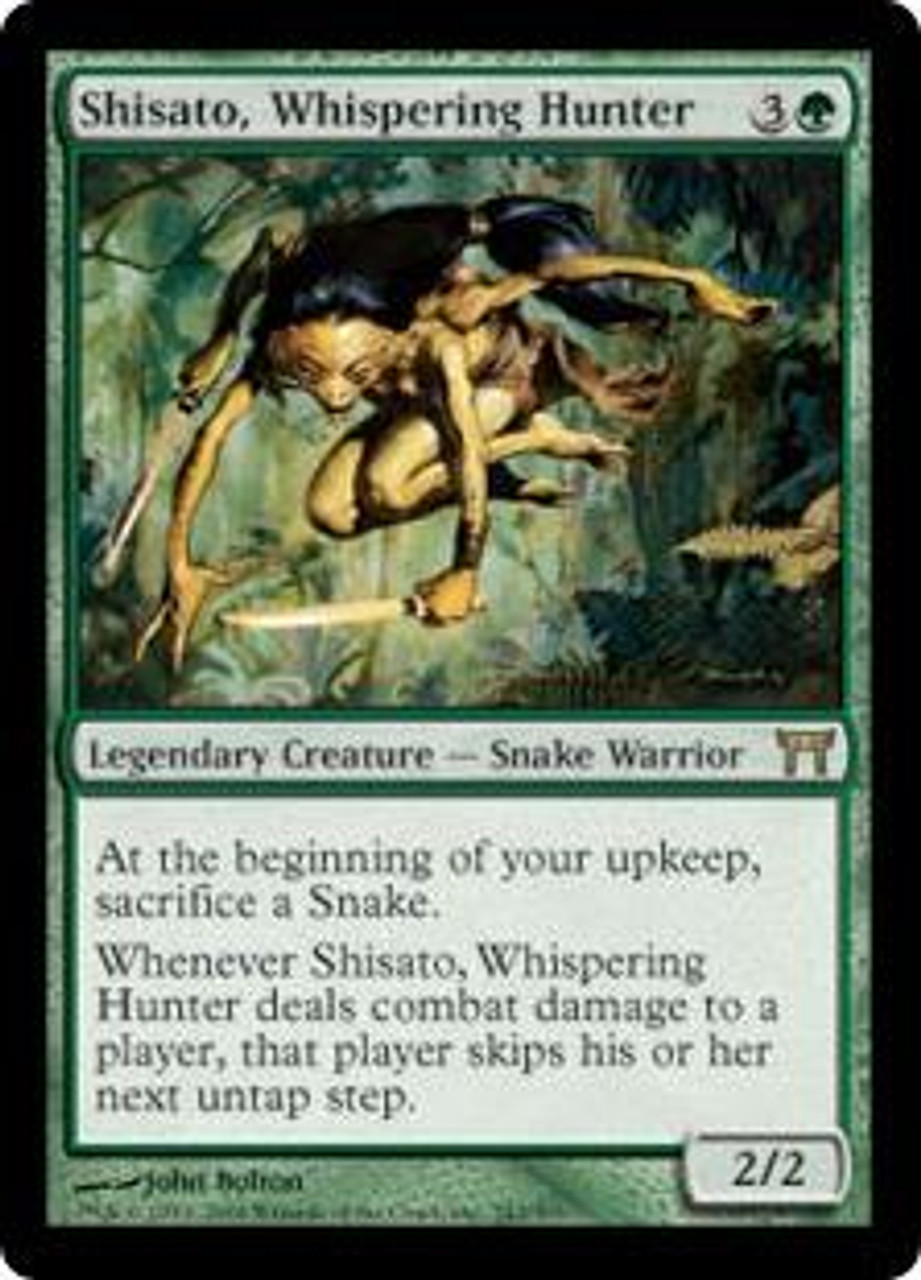 MtG Champions of Kamigawa Rare Shisato, Whispering Hunter #242