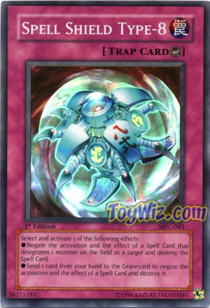 Yu-Gi-Oh! Spell Shield Type-8 Super Rare MFC-043 - 1st Edition Counter Trap Card From Magicians Force