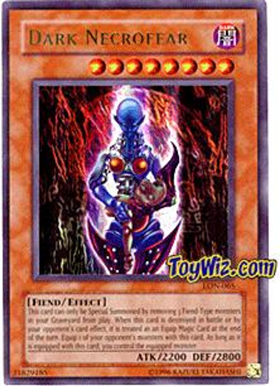 YuGiOh Labyrinth of Nightmare Rare Dark Necrofear LON-065