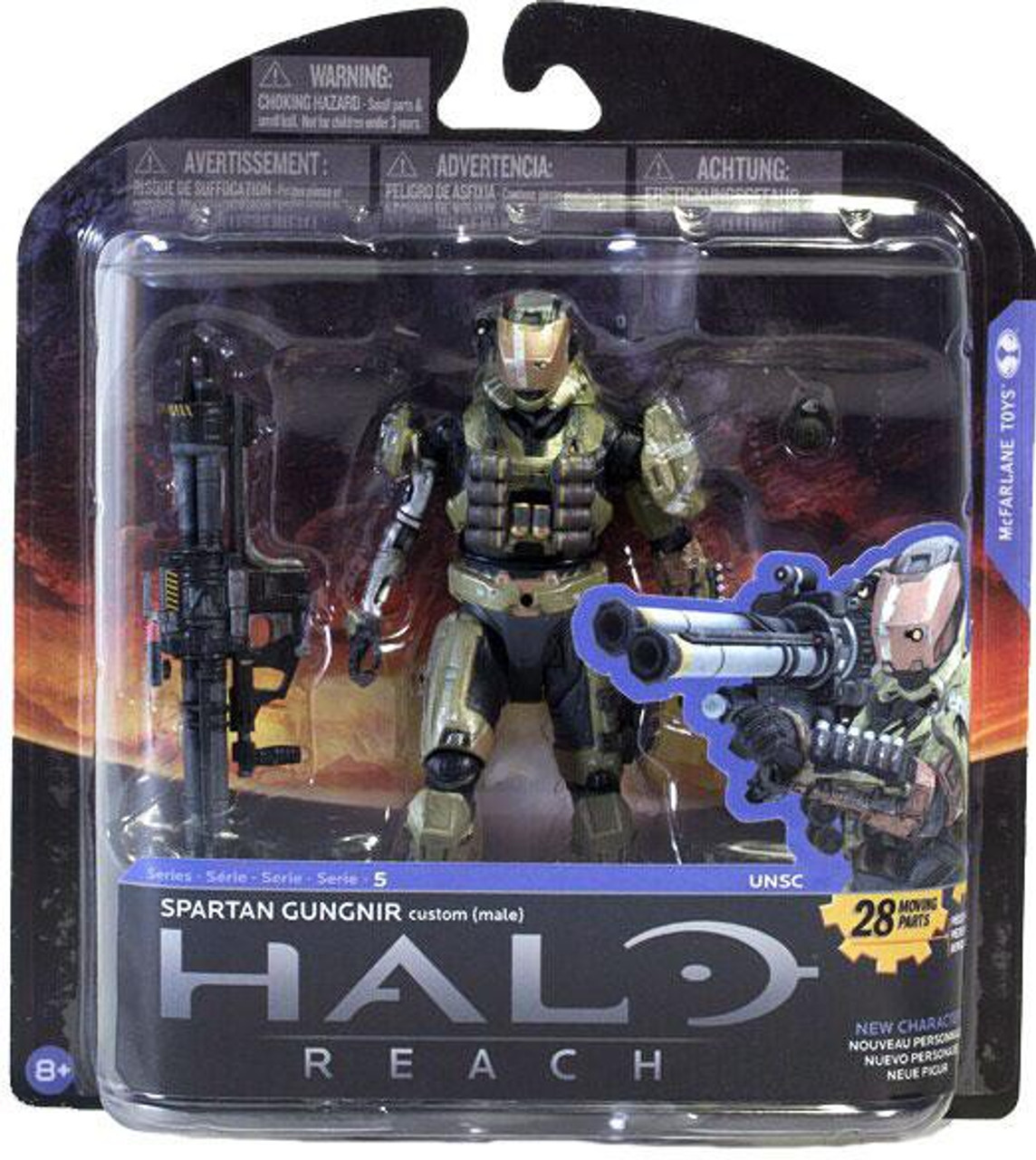 McFarlane Toys Halo Reach Series 5 Spartan Gungnir Action Figure