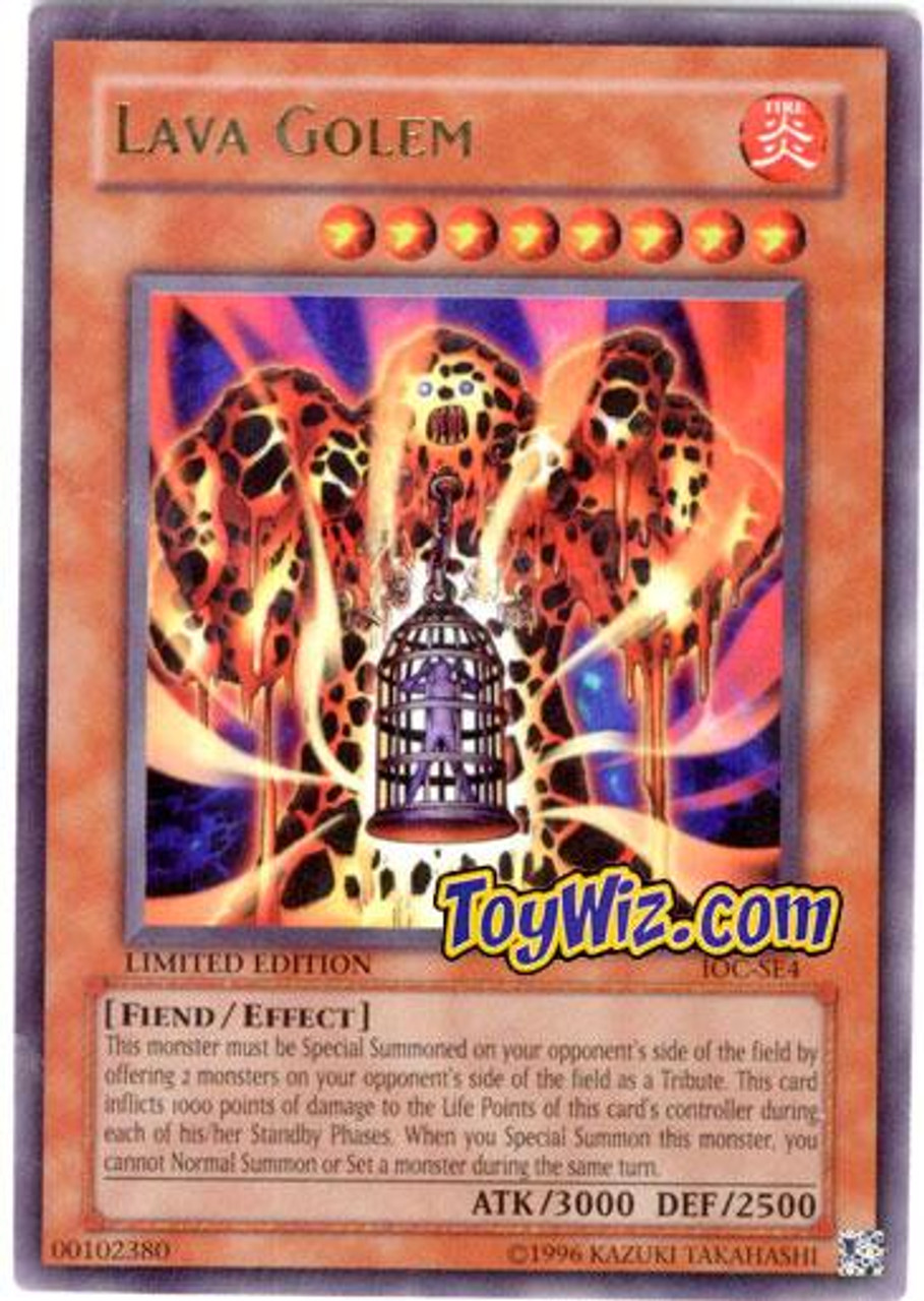 YuGiOh Invasion of Chaos Ultra Rare Lava Golem IOC-SE4