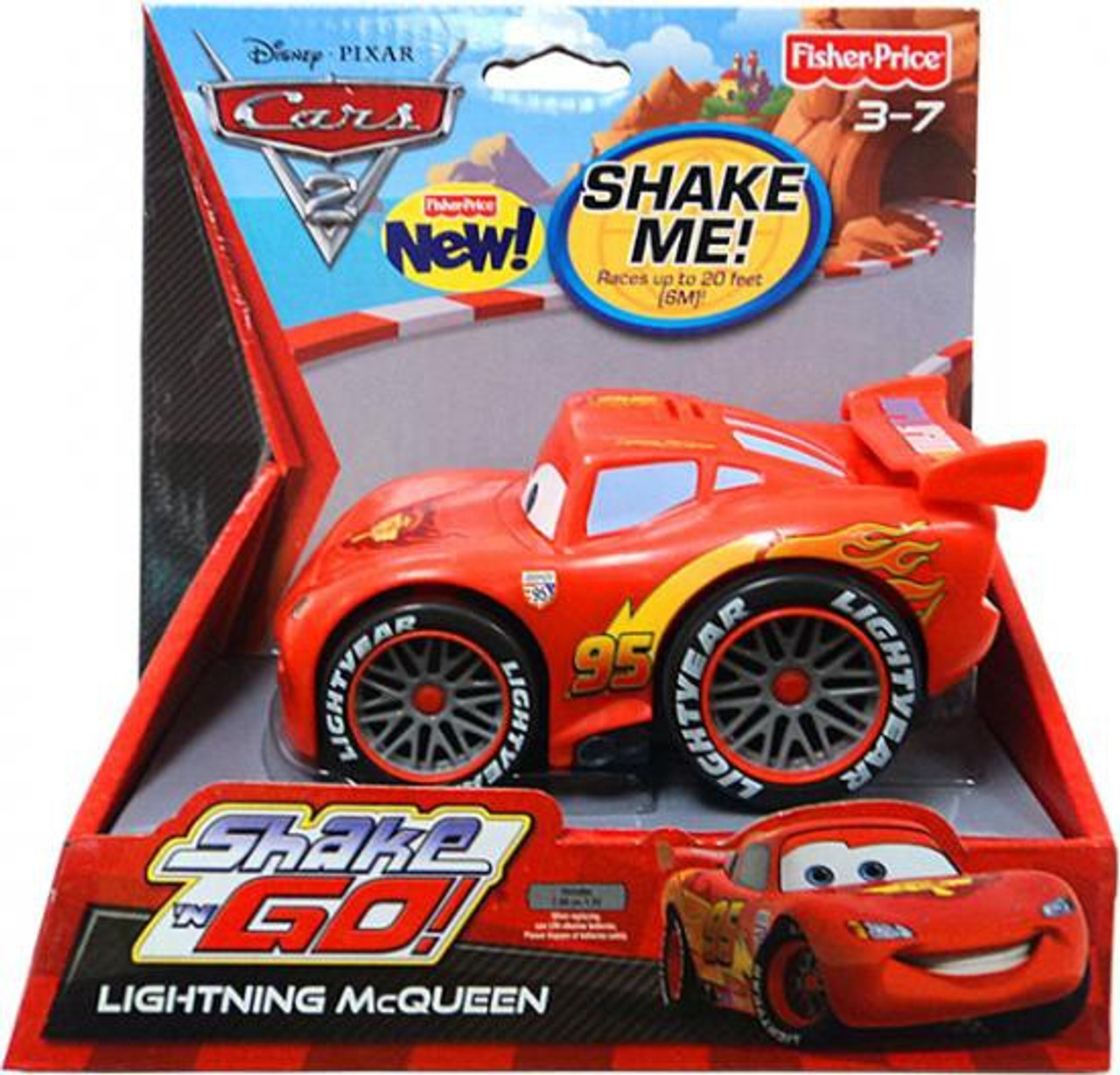 Fisher Price Disney Cars Cars 2 Shake N Go Lightning McQueen Shake N Go