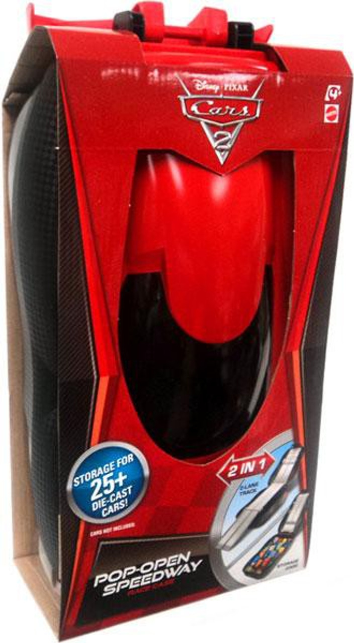 Disney Cars Cars 2 Playset Pop-Open Speedway Storage Case