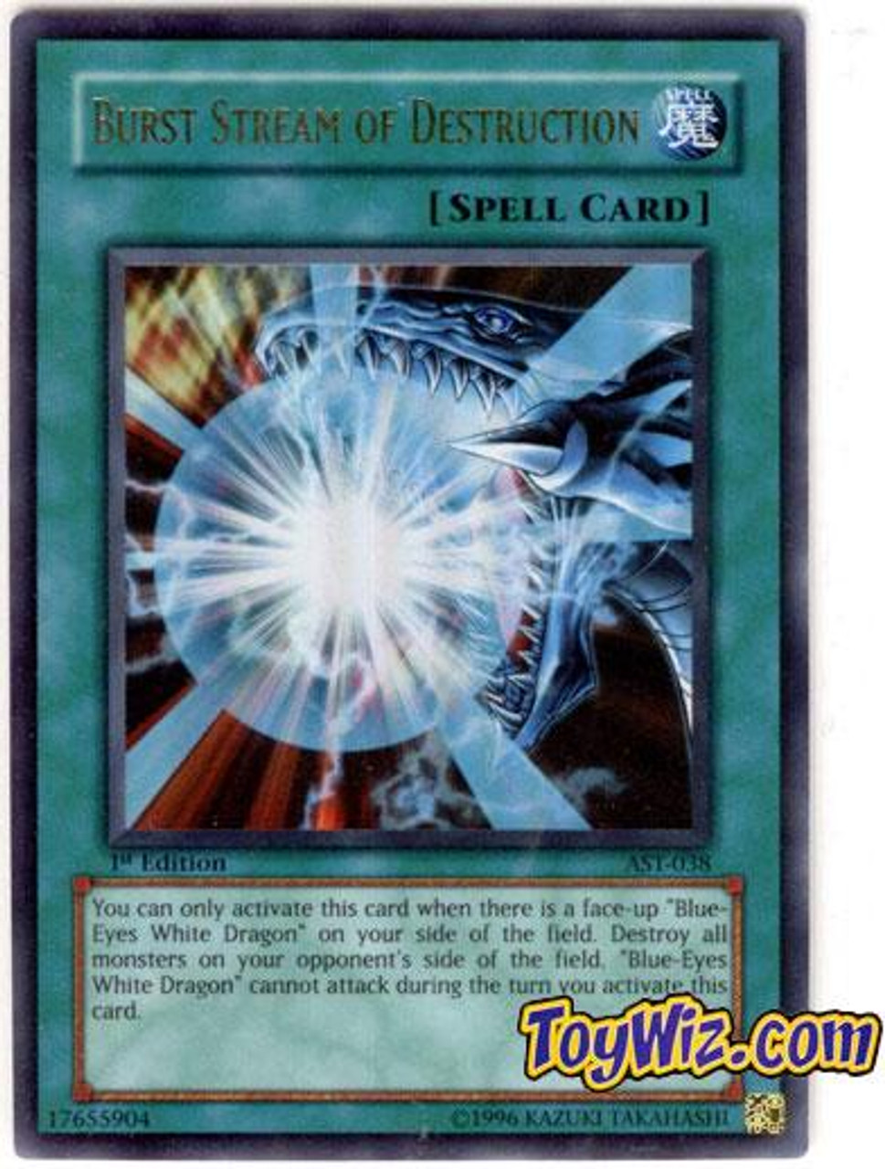 YuGiOh Ancient Sanctuary Ultra Rare Burst Stream of Destruction AST-038