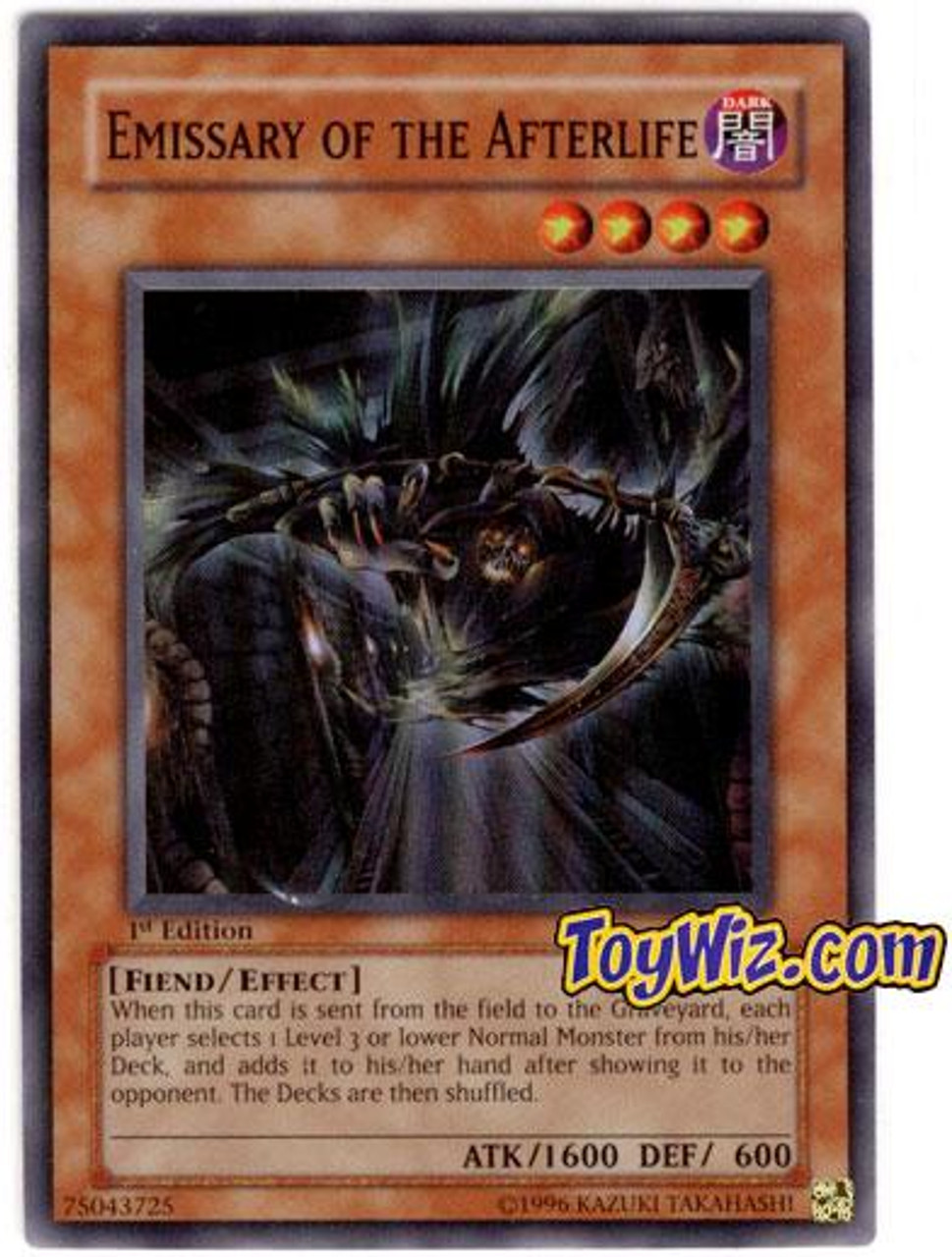 YuGiOh Ancient Sanctuary Super Rare Emissary of the Afterlife AST-076