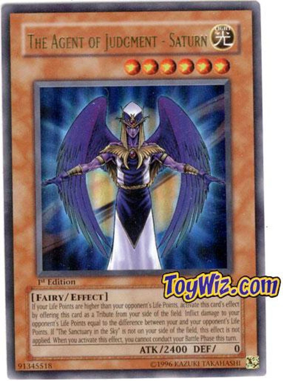 YuGiOh Ancient Sanctuary Ultra Rare The Agent of Judgment - Saturn AST-006