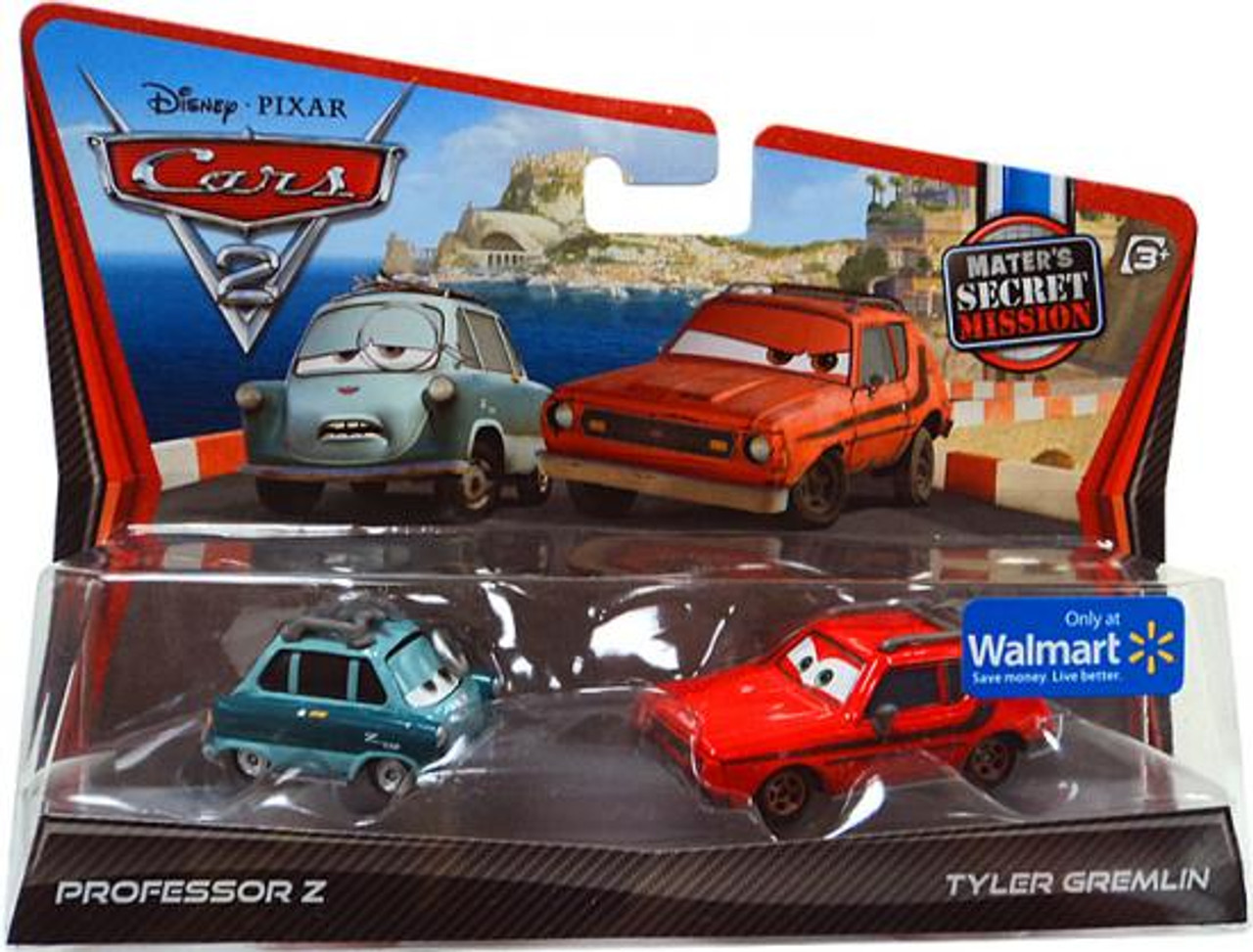Disney Cars Cars 2 Professor Z & Tyler Gremlin Exclusive Diecast Car 2-Pack