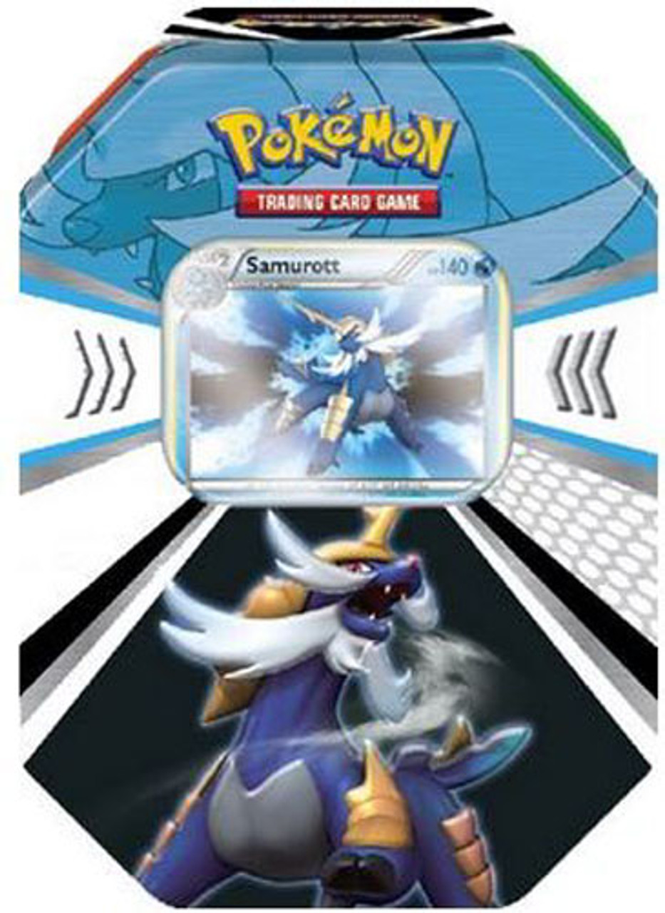 Pokemon Black & White Fall 2011 Evolved Battle Action Samurott Collector Tin