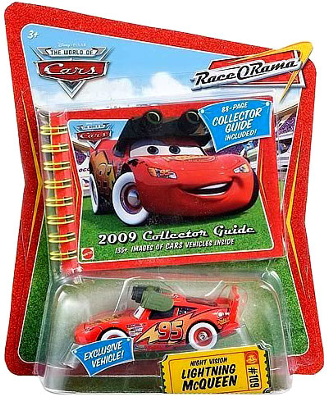 Disney Cars The World of Cars Race-O-Rama Night Vision Lightning McQueen Exclusive Diecast Car #109