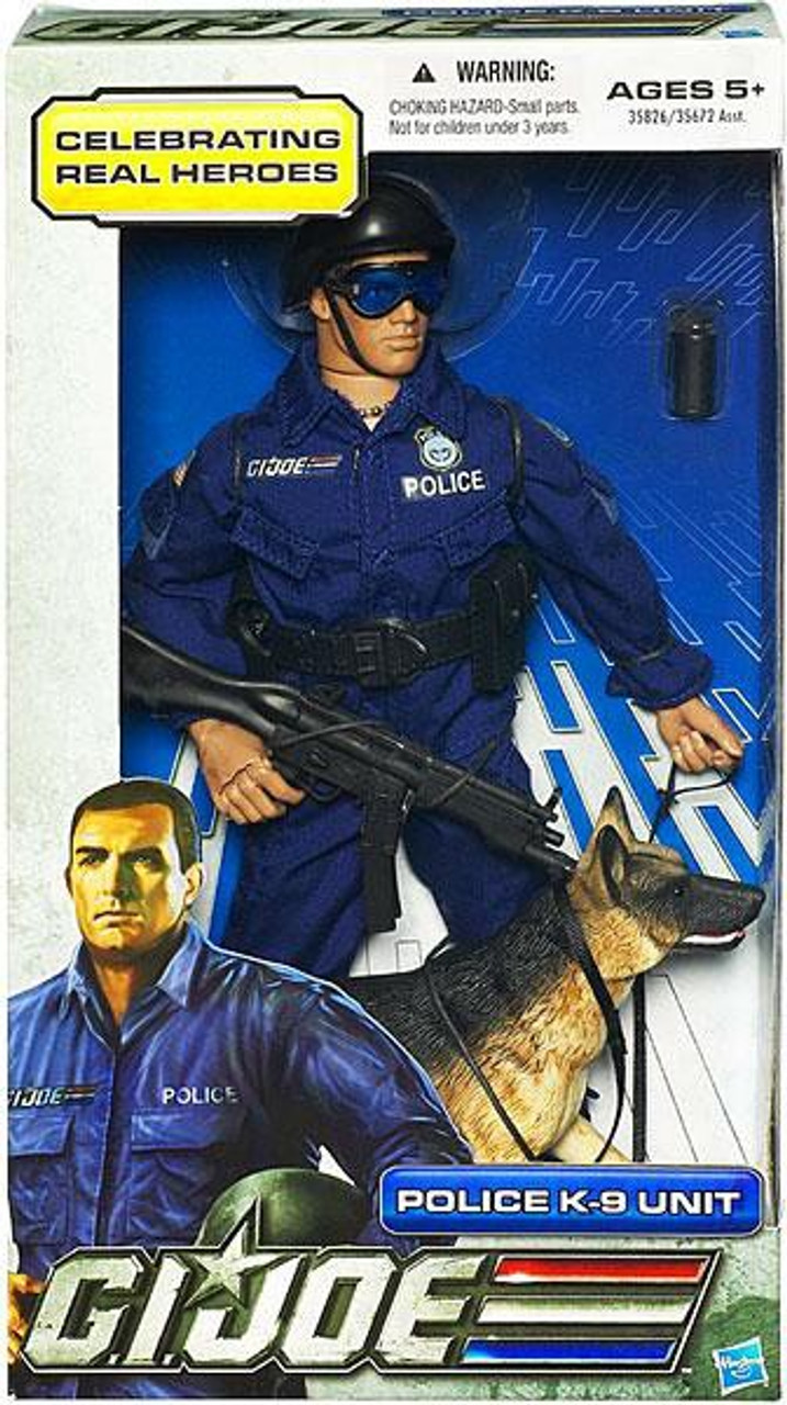 GI Joe Celebrating Real Heroes Police K-9 Unit 12 Inch Action Figure