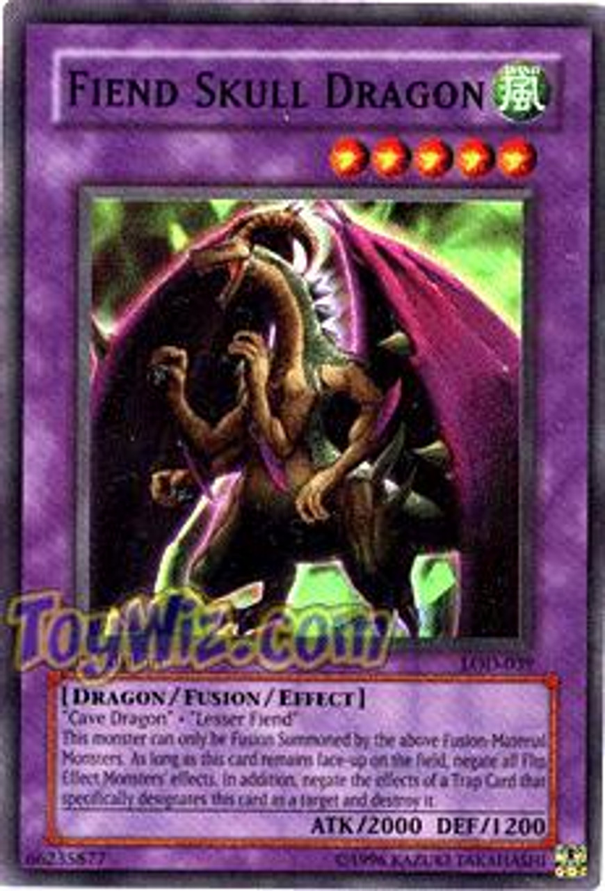 YuGiOh Legacy of Darkness Super Rare Fiend Skull Dragon LOD-039