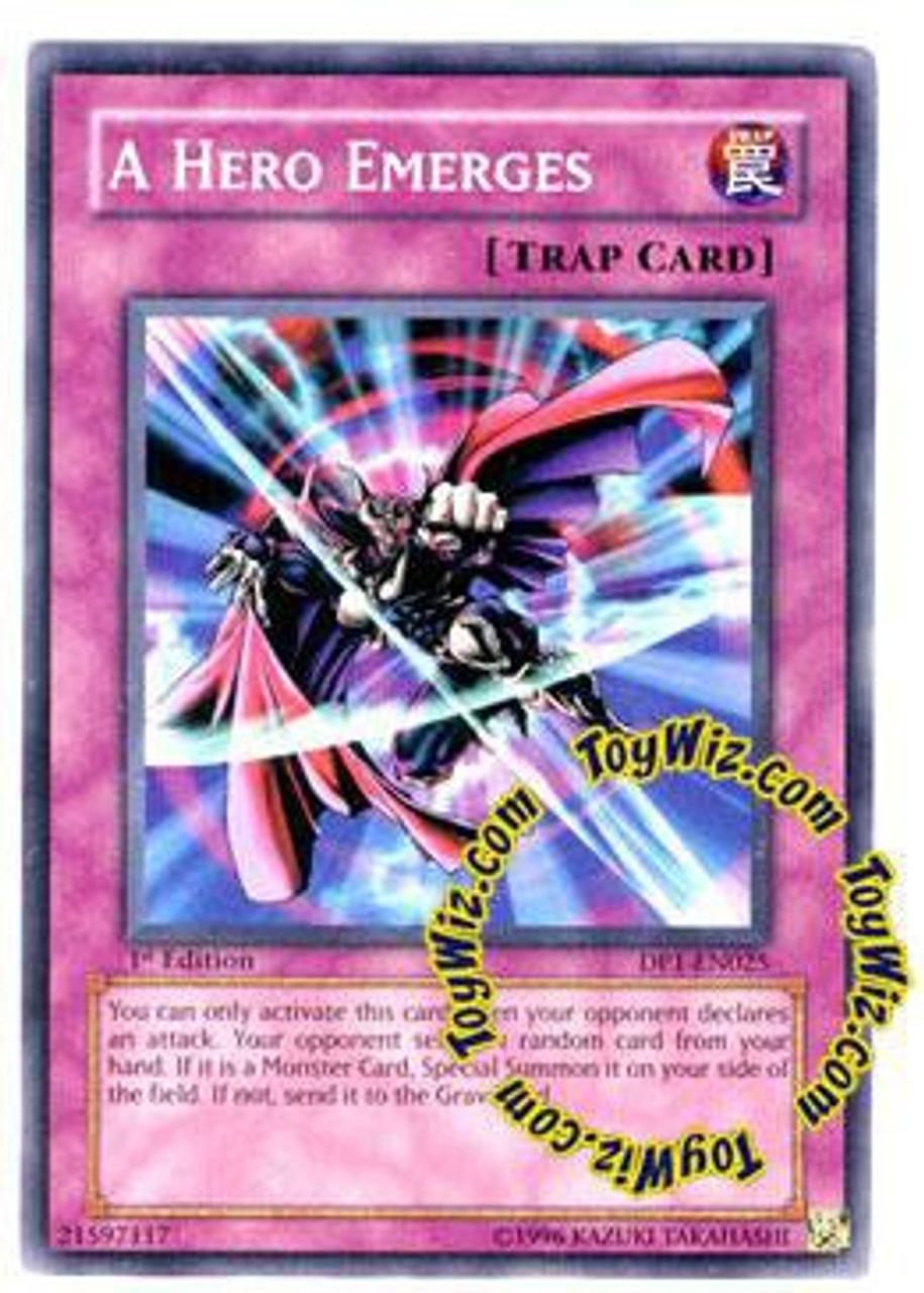 YuGiOh GX Duelist Pack Jaden Yuki Common A Hero Emerges DP1-EN025
