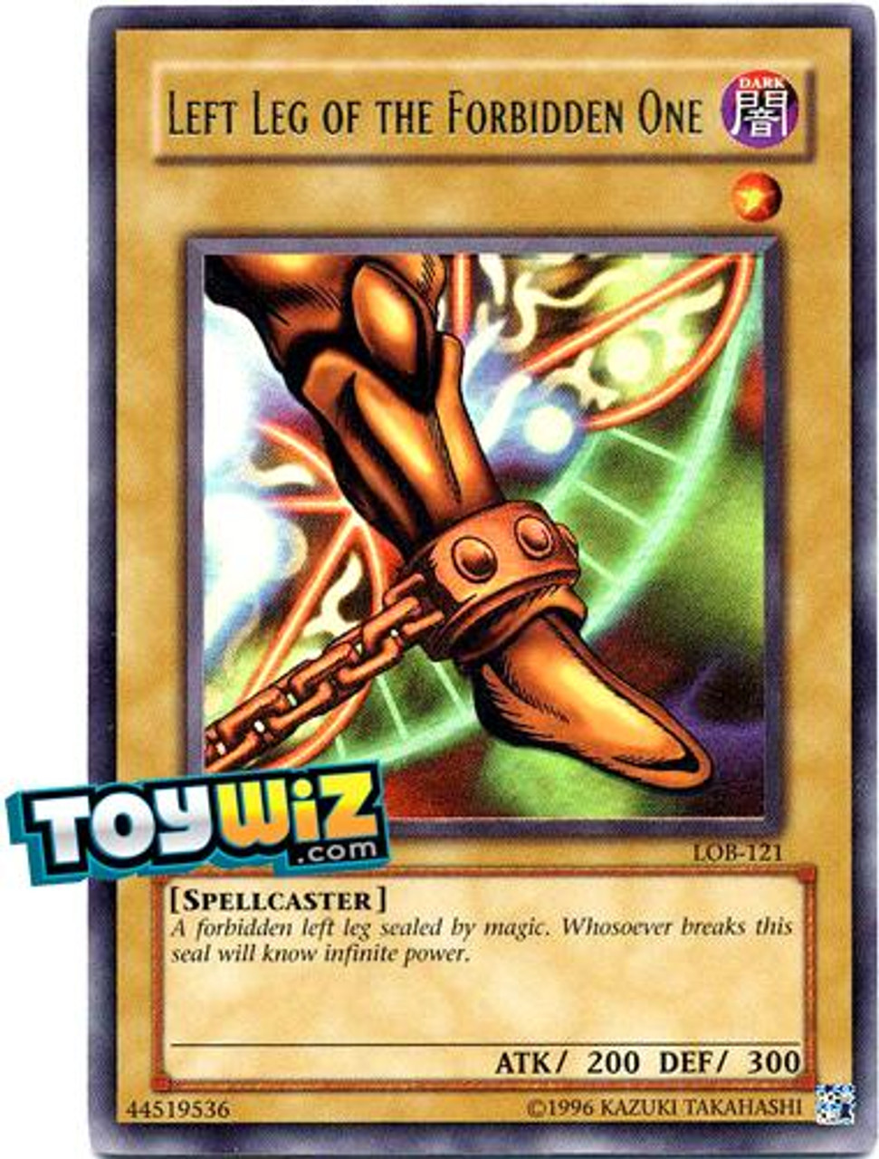 YuGiOh Legend of Blue Eyes White Dragon Ultra Rare Left Leg of the Forbidden One LOB-121