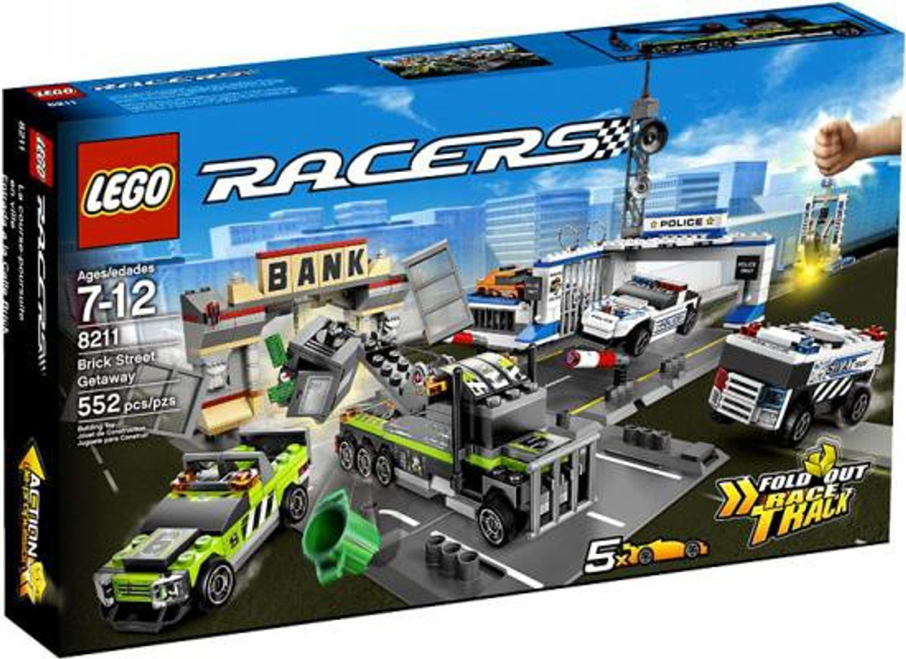 LEGO Racers Fold Out Race Tracks Brick Street Getaway Set #8211