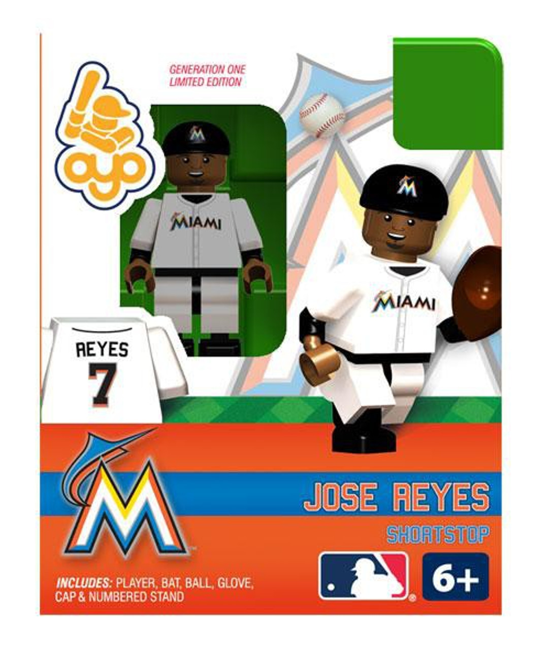 Miami Marlins MLB Generation One Jose Reyes Minifigure
