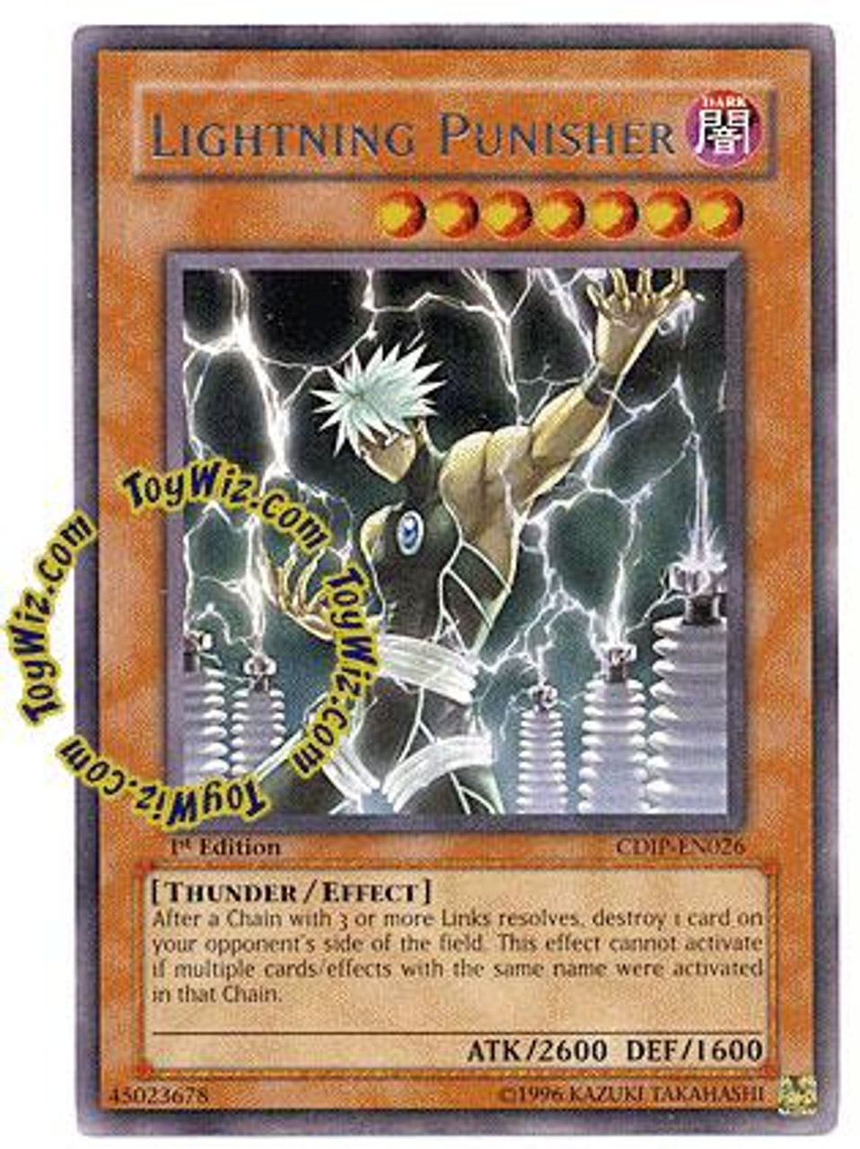 YuGiOh GX Cyberdark Impact Rare Lightning Punisher CDIP-EN026